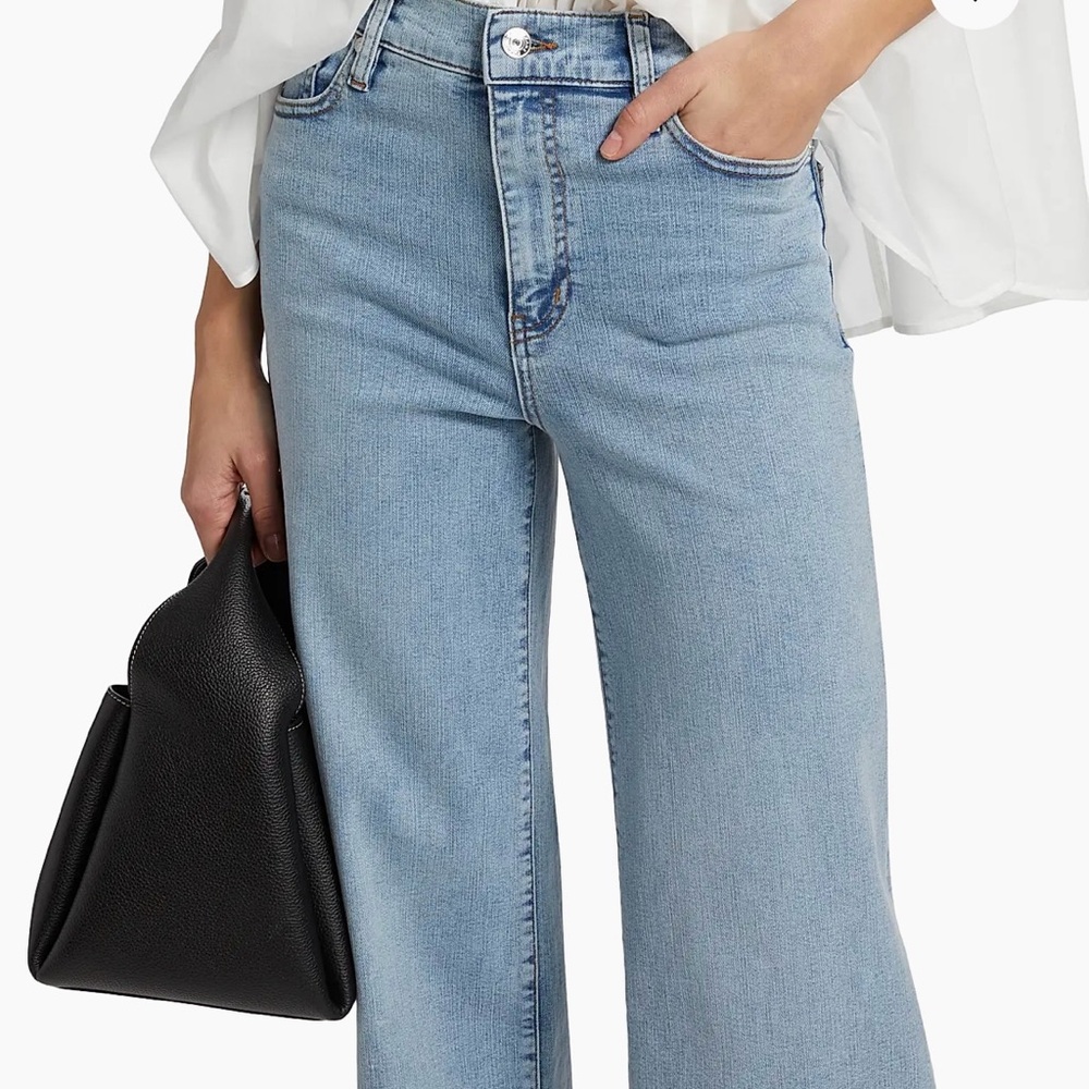 Frame Le Slim Palazzo Blue Wide Leg Jeans size 26 - Picture 4 of 12